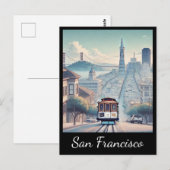 San Francisco Cable Car Briefkaart (Voorkant / Achterkant)