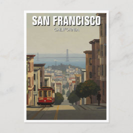 San Francisco Cable Car Californië Briefkaart
