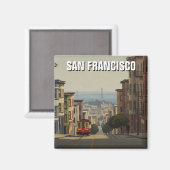 San Francisco Cable Car Californië Magneet (Voorkant / Achterkant)