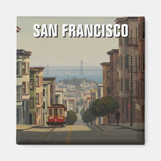 San Francisco Cable Car Californië Magneet (Voorkant)