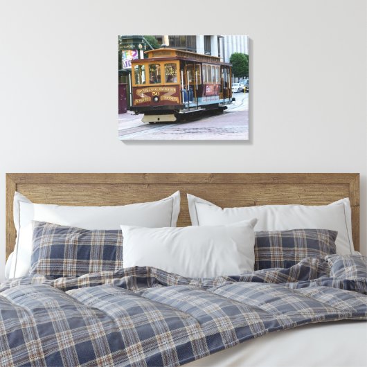 San Francisco Cable Car Canvas Afdruk (Insitu (Slaapkamer))