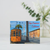 San Francisco Cable Car & Ferry Building Briefkaart (Staand voorkant)