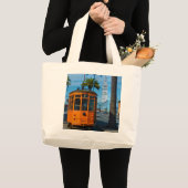 San Francisco Cable Car & Ferry Building Grote Tote Bag (Voorkant (product))