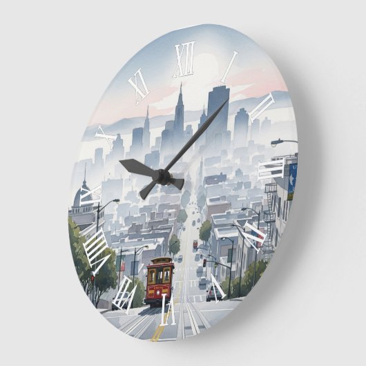 San Francisco Cable Car Grote Klok (Hoek)