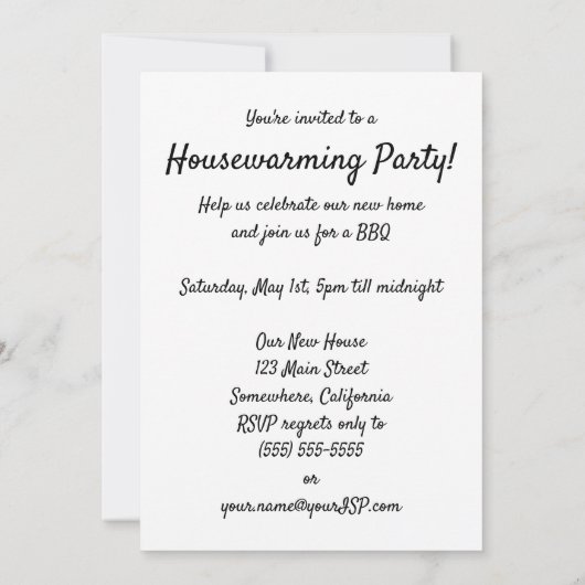  San Francisco Cable Car Housewarming Party Kaart (Achterkant)