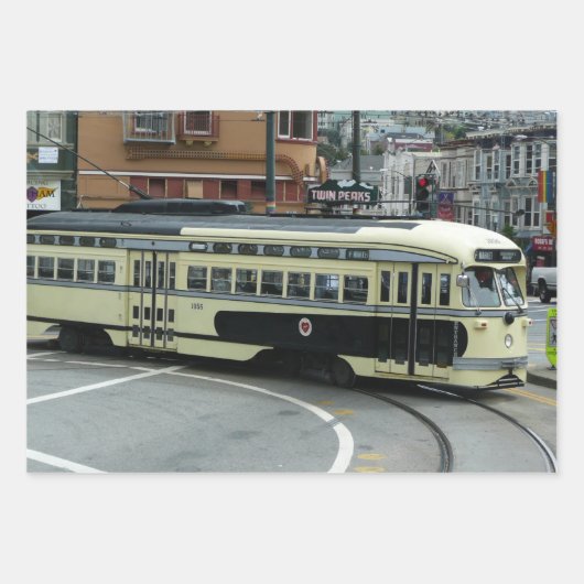 San Francisco Cable Car Inpakpapier Vel (Voorkant 2)