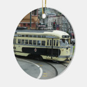 San Francisco Cable Car Keramisch Ornament (Links)