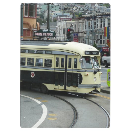 San Francisco Cable Car Klembord (Achterkant)