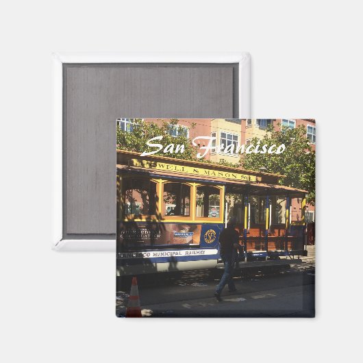 San Francisco Cable Car Magneet (Voorkant / Achterkant)