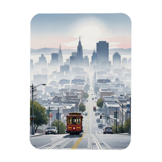 San Francisco Cable Car Magneet (Verticaal)