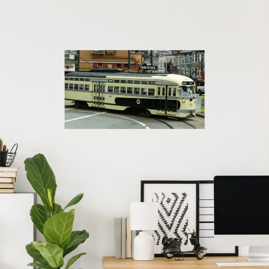 San Francisco Cable Car Poster (Thuiskantoor)