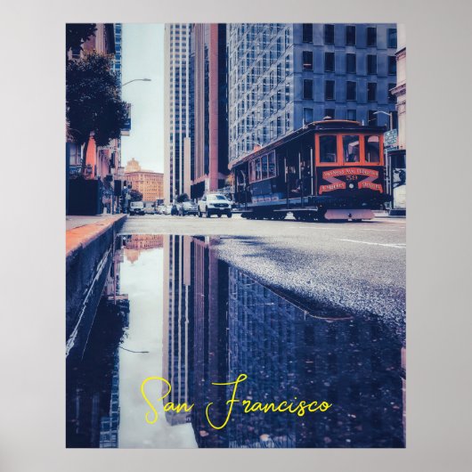 San Francisco Cable Car Poster (Voorkant)