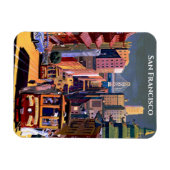 San Francisco Cable Car Retro Vintage Travel Magneet (Horizontaal)