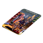 San Francisco Cable Car Retro Vintage Travel Magneet (Linkerzijde)