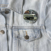 San Francisco Cable Car Ronde Button 5,7 Cm (In situ)
