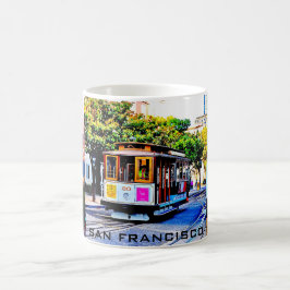 SAN FRANCISCO CABLE CAR SOUVENIR KOFFIEBEEKER KOFFIEMOK