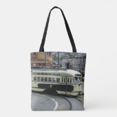 San Francisco Cable Car Tote Bag (Achterkant)