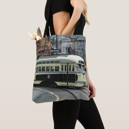 San Francisco Cable Car Tote Bag (Dichtbij)