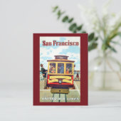  San Francisco Cable Car Travel Briefkaart (Staand voorkant)
