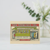 San Francisco Cable Car Vintage Travel Briefkaart (Staand voorkant)
