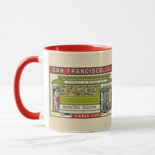 San Francisco Cable Car Vintage Travel   Mok (Links)