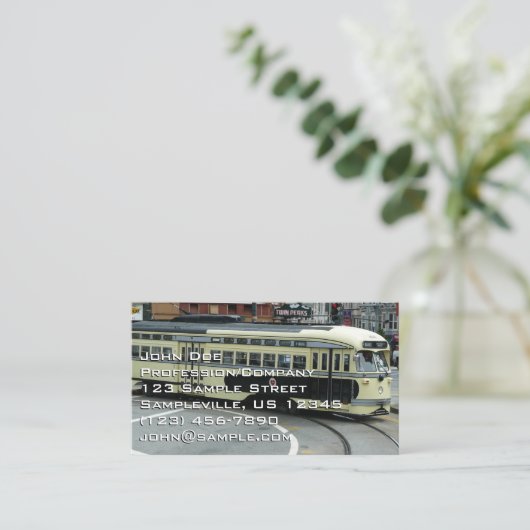 San Francisco Cable Car Visitekaartje (Staand voorkant)