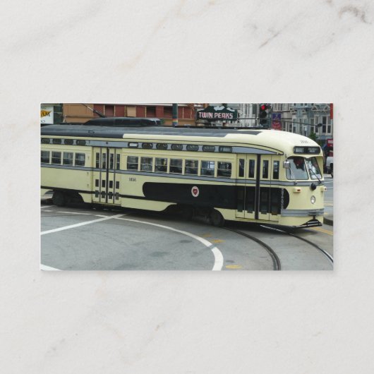 San Francisco Cable Car Visitekaartje (Achterkant)