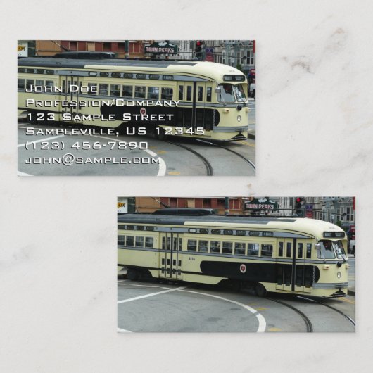 San Francisco Cable Car Visitekaartje (Voorkant / Achterkant)
