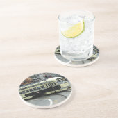 San Francisco Cable Car Zandsteen Onderzetter (Zijkant)