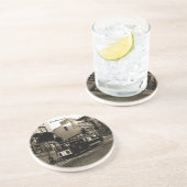 San Francisco Cable Car Zandsteen Onderzetter (Zijkant)