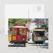 San Francisco Cable Cars Briefkaart (Voorkant / Achterkant)