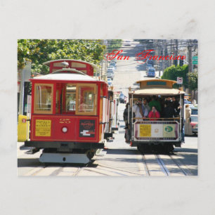 San Francisco Cable Cars Briefkaart