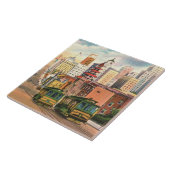 San Francisco Cable Cars Ceramic Tegel Tegeltje (Zijkant)