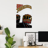 San Francisco Cable Cars Poster (Thuiskantoor)