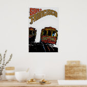 San Francisco Cable Cars Poster (Keuken)