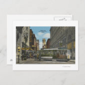 San Francisco, CACable Car Turnround Uitzicht Briefkaart (Voorkant / Achterkant)