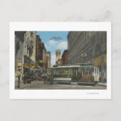 San Francisco, CACable Car Turnround Uitzicht Briefkaart (Voorkant)