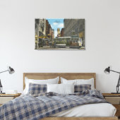 San Francisco, CACable Car Turnround Uitzicht Canvas Afdruk (Insitu (Slaapkamer))