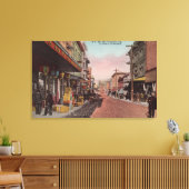 San Francisco, CADirt Road Uitzicht van Chinatown Canvas Afdruk (Insitu (Woonkamer))