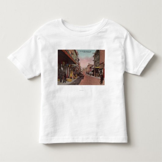 San Francisco, CADirt Road Uitzicht van Chinatown Kinder Shirts (Voorkant)