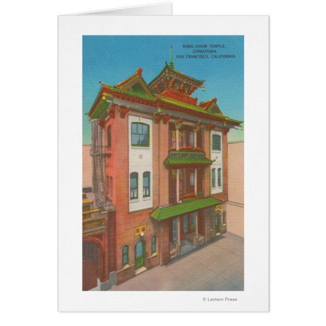 San Francisco, CAKong Chow Temple in Chinatown (Voorkant)