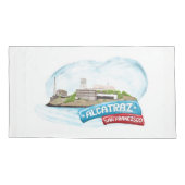 San Francisco Califorina Landmarks Kussensloop (Achterkant)