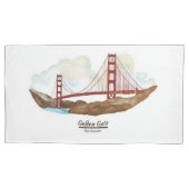 San Francisco Califorina Landmarks Kussensloop (Voorkant)