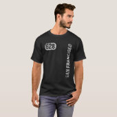 San Francisco California 628 Area Code Ret T-shirt (Voorkant volledig)