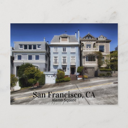 San Francisco California Alamo Square Briefkaart (Voorkant)