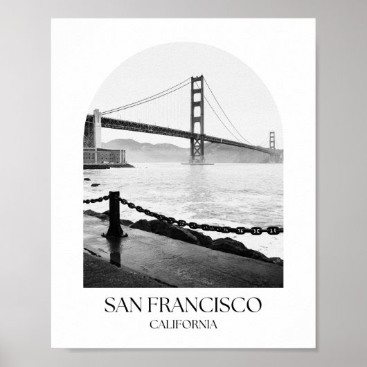 San Francisco California Arch fotoprint Poster (Voorkant)