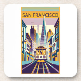 San Francisco California Art Deco Bier Onderzetter