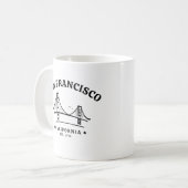 San Francisco California Beatiful Landscape Koffiemok (Voorkant links)