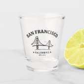 San Francisco California Beatiful Landscape Shot Glas (Voorkant)