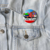 San Francisco California Beer Flag 2 Ronde Button 5,7 Cm (In situ)